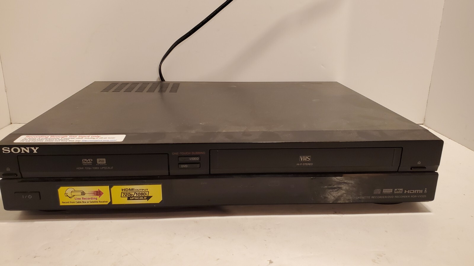 Sony RDRVX525 DVD VCR VHS Combo Player Recorder Dub Transfer HDMI