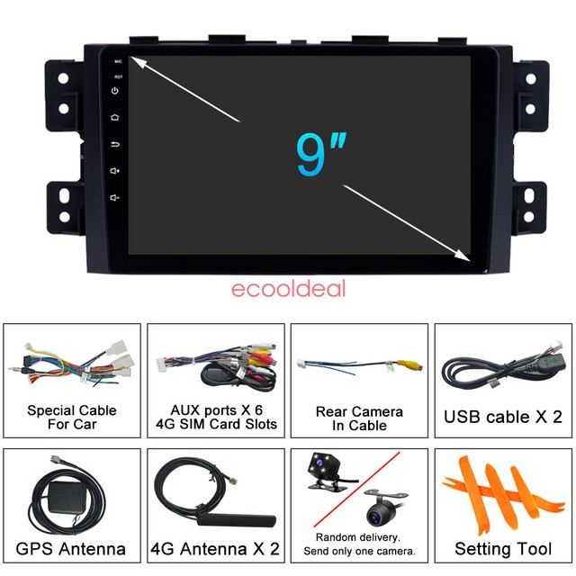 32GB 4G Android 10.1 Radio GPS Navi Wifi Car DVD Player For Kia Borrego