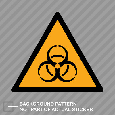 W009 W009 Biological Hazard Sticker Decal Vinyl iso 7010 iso 3864 hazard ...