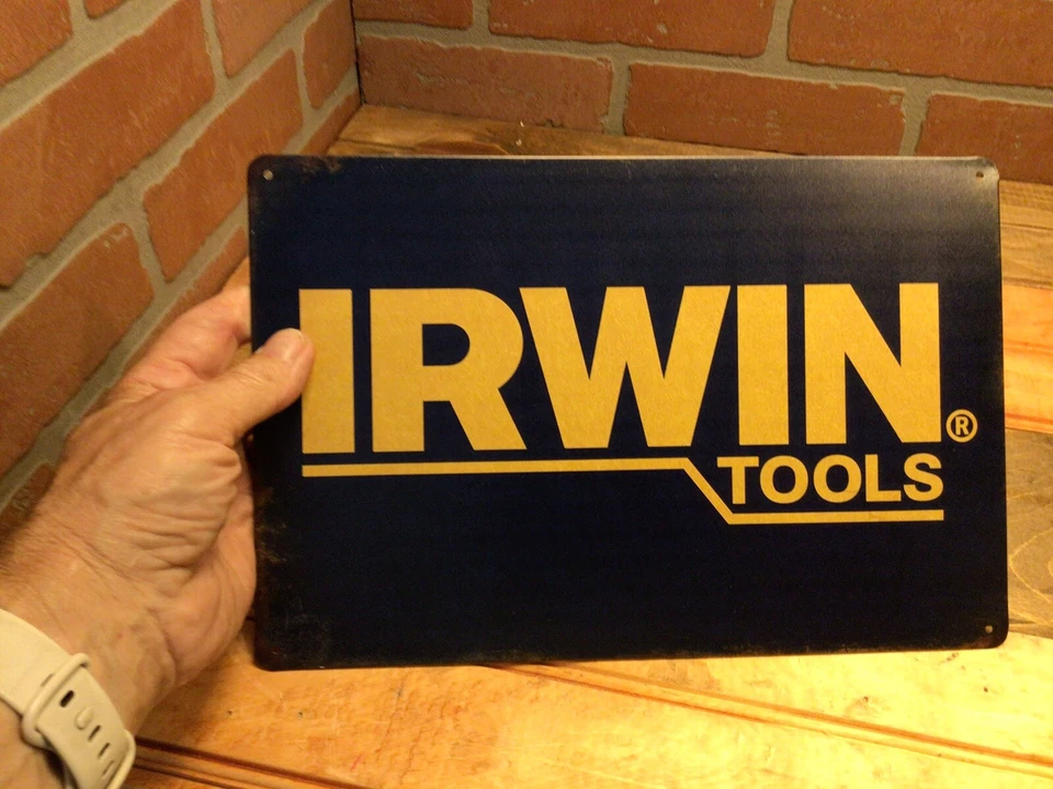 Vintage Patina Style 12"x8" Irwin Tools Sign...FREE SHIPPING! - Image 2 of 4