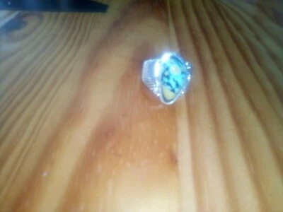 bague femme turquoise pierre - Photo 1/2