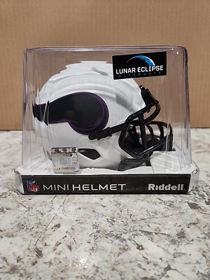 Riddell NFL Minnesota Vikings White Lunar  Eclipse Mini-Helmet