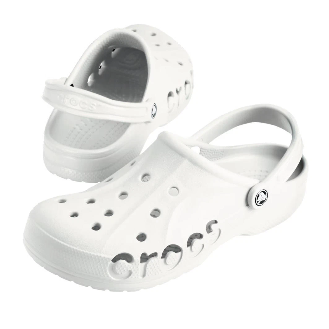 Crocs Unisex Adult Baya Clogs White Slip On Water Shoes Sandals Men's & Women's