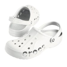 Crocs Baya White Clog Waterproof Slip-On Sandals Lightweight Unisex Adult