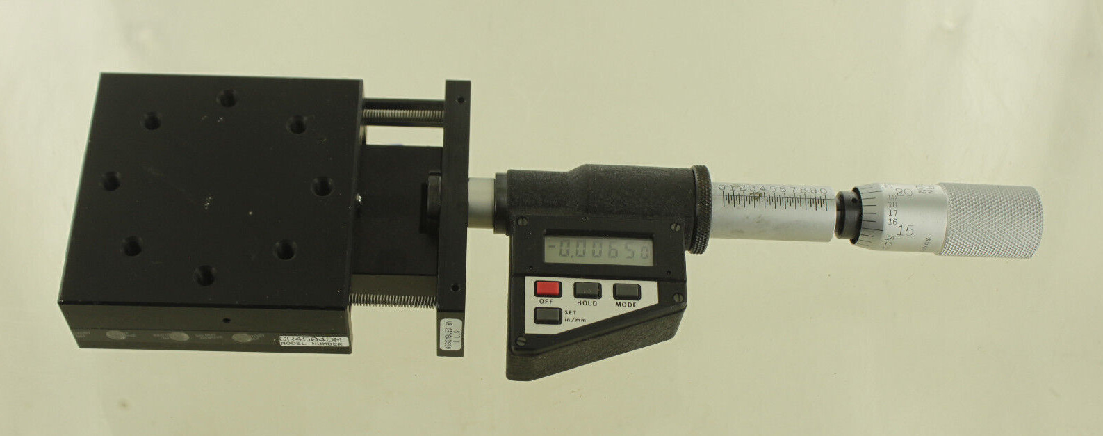 PARKER DAEDAL STARRETT CR4504-DM POSITIONING STAGE DIGITAL MICROMETER