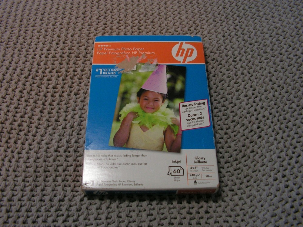 HP Premium 4x6 Glossy Photo Paper 10mil Thick High Quality