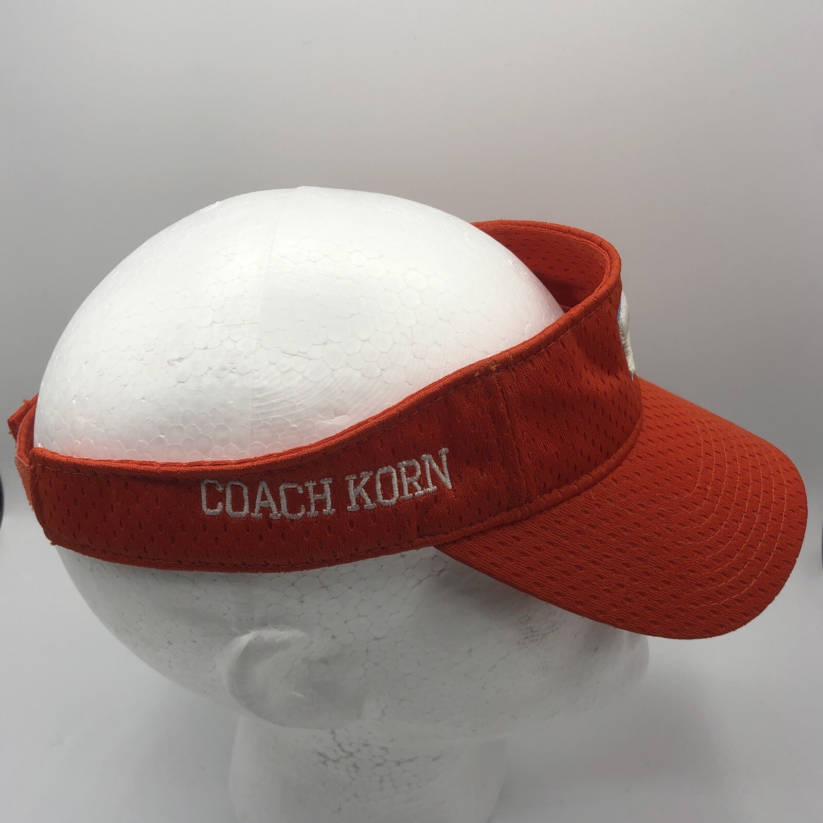 Unknown T Logo Visor Cap Hat Adjustable Adult Ora… - image 5