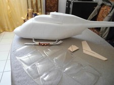 FUSOLIERA  AB206 JET RANGER GRAUPNER classe 90- 700, NUOVA DA VERNICIARE