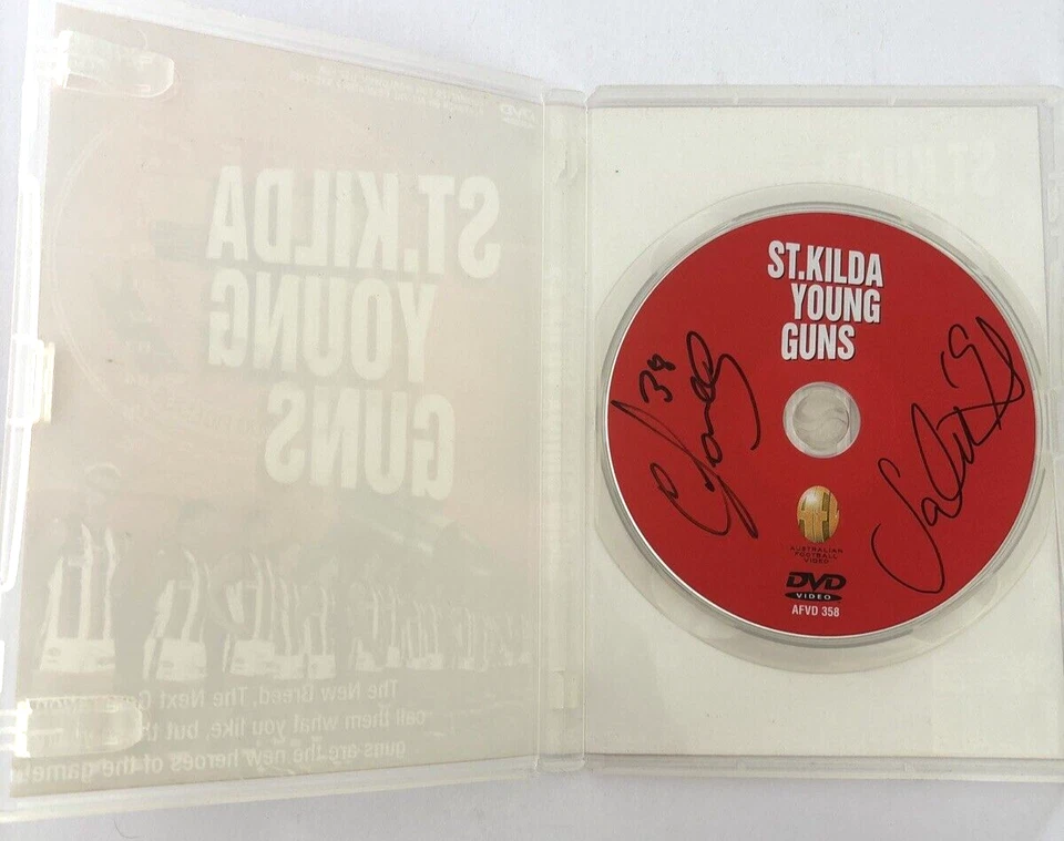 DVD St.Kilda Young Guns AFL firmado por Nick Riewoldt y Clinton Jones + 1 - Automático Foto 4 de 4
