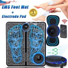 19 Level EMS Electric Foot Massager Pad Muscl...