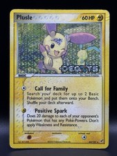 Pokemon TCG Plusle 44/107 Deoxys Reverse Holo Stamp