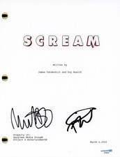 Matt Bettinelli-Olpin & Tyler Gillett "Scream 5" Signed Script Screenplay ACOA