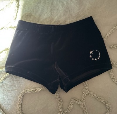 Little Stars UK BAR SHORTS child medium CM GYMNASTICS DANCE BLACK pink dolphin