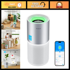 Smart Air Purifier for Bedroom, Covers 1162ft², 24dB Sleep Mode, App & Alexa Con