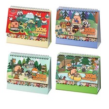 Small Desktop Calendar 2026 Capybara Schedule Planner 12 Months Standing