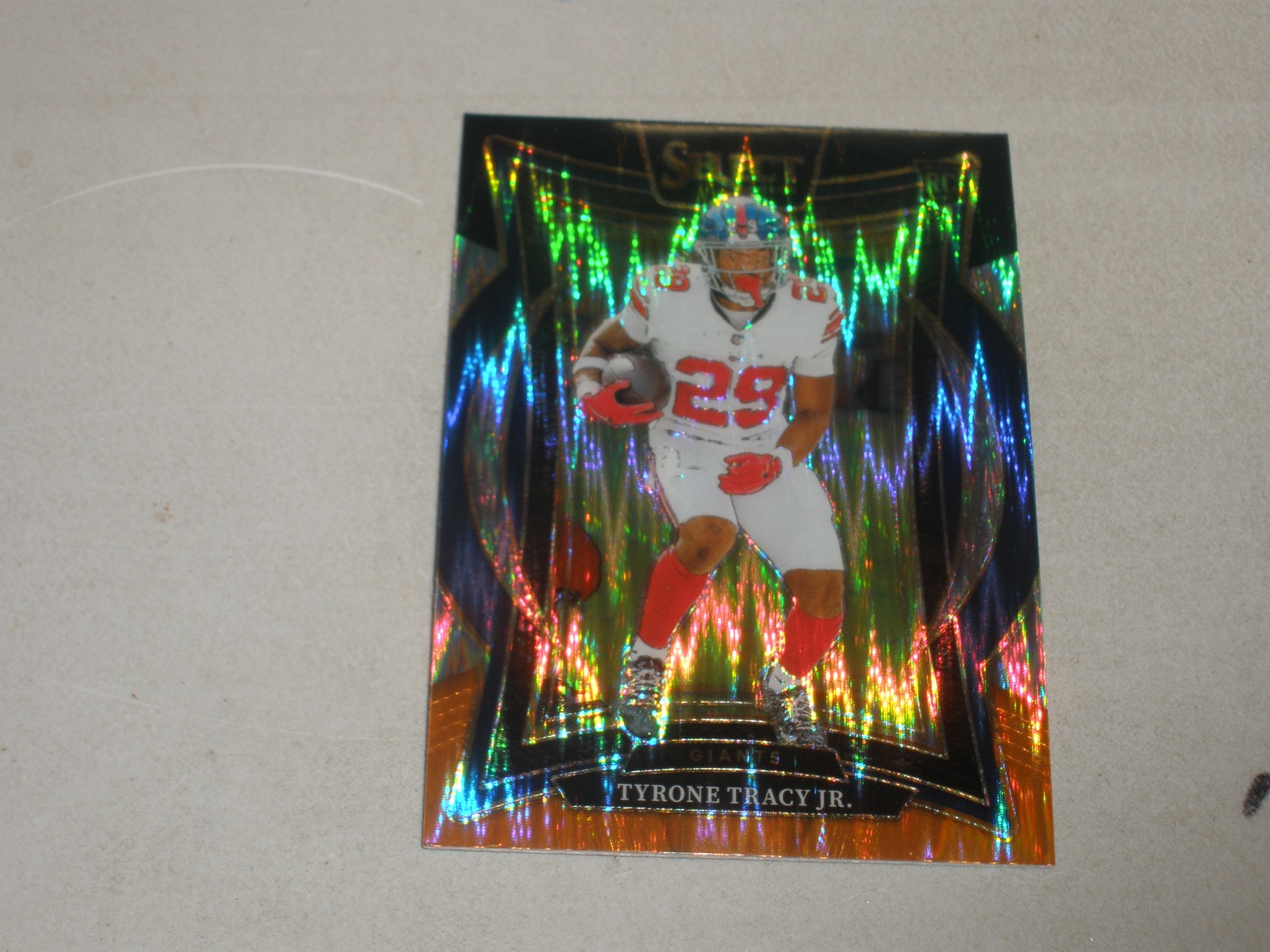 2024 Select Concourse Level Black Orange Shock Prizm #61 Tyrone Tracy Jr RC