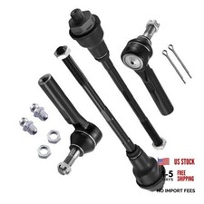 4PCS Front Inner/Outer Tie Rod Ends Kit Compatible with GMC ES3609 ES3488