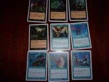17 White Border Magic the Gathering Trading Cards