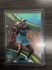 Topps 2025 Chrome Tennis Sloane Stephens #102 Aqua Refractor /199