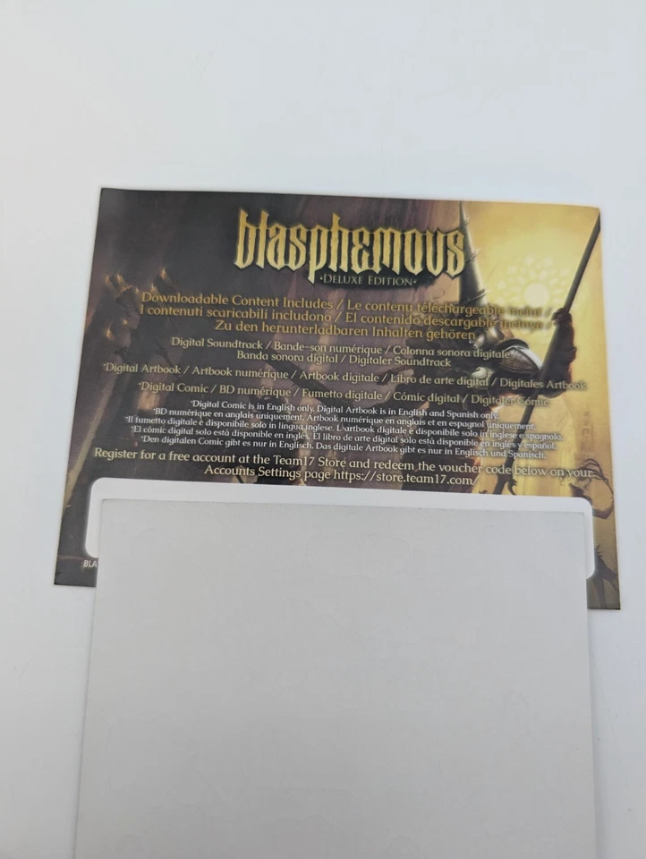 Blasphemous Deluxe Edition (Xbox One, PlayStation 4 PS4, Switch) Inserts Only - Image 4 of 4