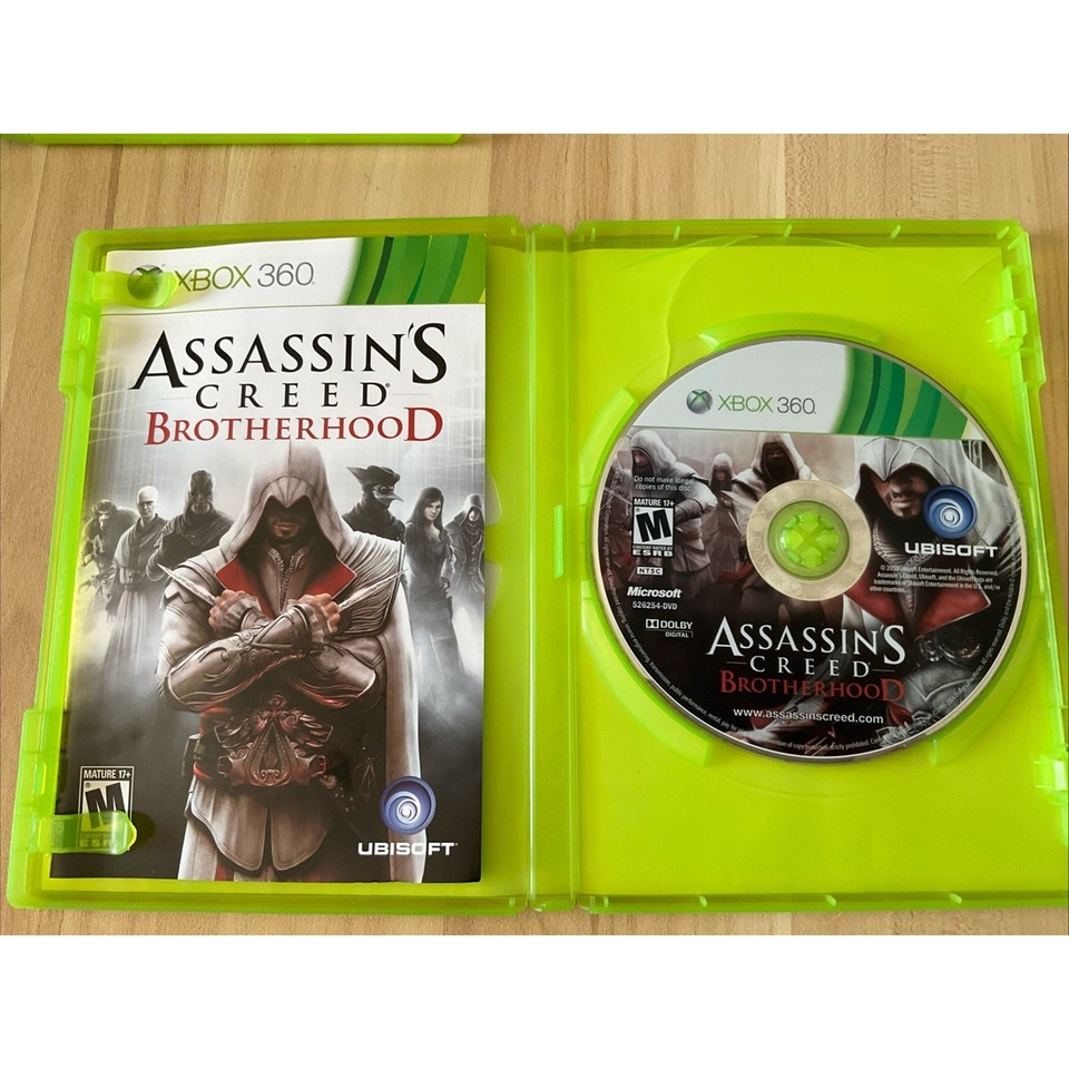 Lot De 4 Jeux Assassin's Creed Xbox 360 - III, Brotherhood, Revelations, Bon état