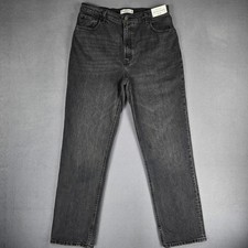 Abercrombie Fitch Jeans Womens 12R Black The 90s Straight Ultra High Rise
