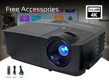 DLP Projector for Family Movie  Photo Viewing 4200 Lumens 4K Eco-Friendly w/Kit