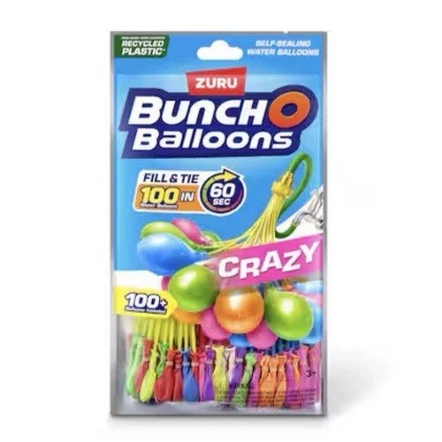 NEW 1 Pack of 130+. Zuru Bunch O Balloons Crazy Rapid-Filling Water Balloons