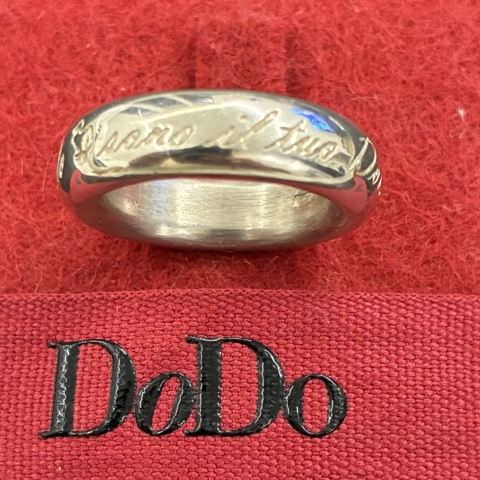 Dodo Pomellato Anello Fede Fascia Argento Sono Il Tuo Dodo 13/53 Fuori Produzio - Immagine 3 di 4