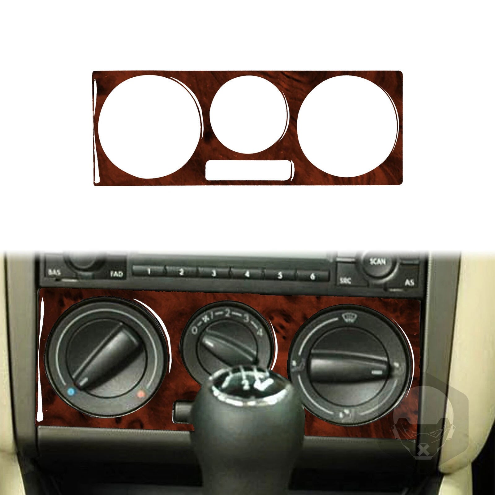 For VW Golf 4 Mk4 1999-2004 Accessories Wood Grain Plastic C