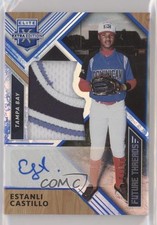 2018 Panini Elite Extra Edition Blue 6/10 Estanli Castillo #FTSA-EC Auto hg6