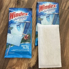 Windex Outdoor All In One Glass Window Cleaning Refill Pads 3 Pads Open Box