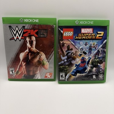 Xbox One Bundle Lot Wwe 2k15, Lego Marvel Super Heroes 2 Tested Working