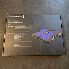 Tree New Bee Gaming Cooling Pad Laptop Cooler   4 Fans   Blue LED   Brand New