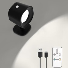 Wall Sconces, RGB Wall Mounted Lamp Rechargeable Battery Operated, 6 Brightne...