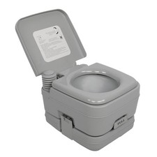 Portable Toilet 10L 2.6 Gallon Camping Toilet Flush Travel Potty Indoor/Outdoor