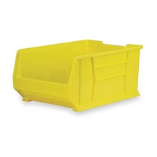 Akro-Mils 30293Yello Storage Bin, Plastic, Yellow, 11 In H, 16 1/2 In W, 29 7/8