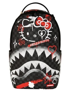 🔥🔥 Sprayground Bonjour Kitty FRESH PAINT Sac à dos Nouveau sac à dos Black Bookbag