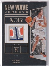 2024-25 Panini Noir NBA No. NWJ-PAC Pacome Dadiet Rookie Patch Gold 2/5