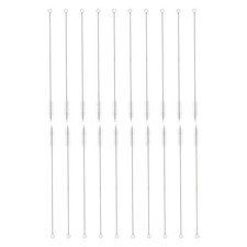 20Pcs Straw Cleaner Brush Set 12 Inch Length 15mm OD Nylon Bristles White)