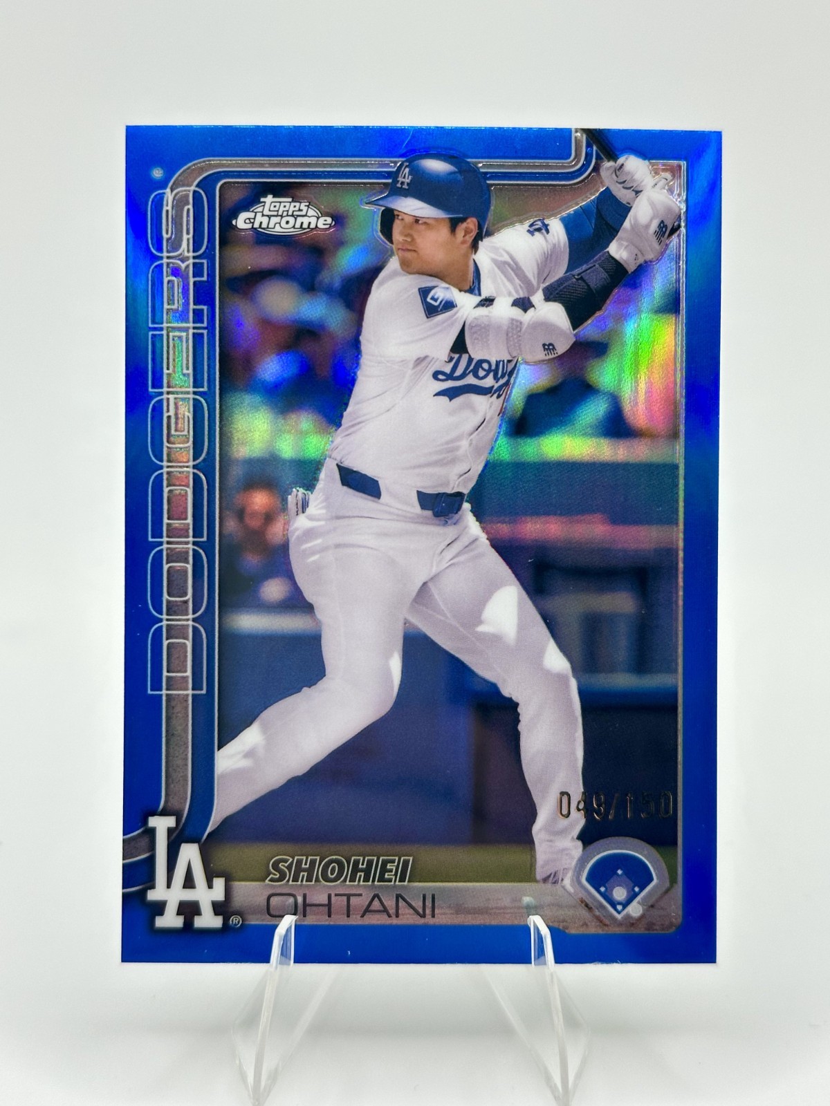 2025 Topps Chrome - Shohei Ohtani #1 - TRUE Blue Refractor /150