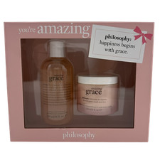Philosophy Amazing Grace Box Set Whipped Body Creme  Shampoo, Bath  Shower Gel