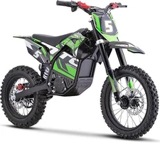 MotoTec 60v Pro Electric Dirt Bike 2000w Lithium Green