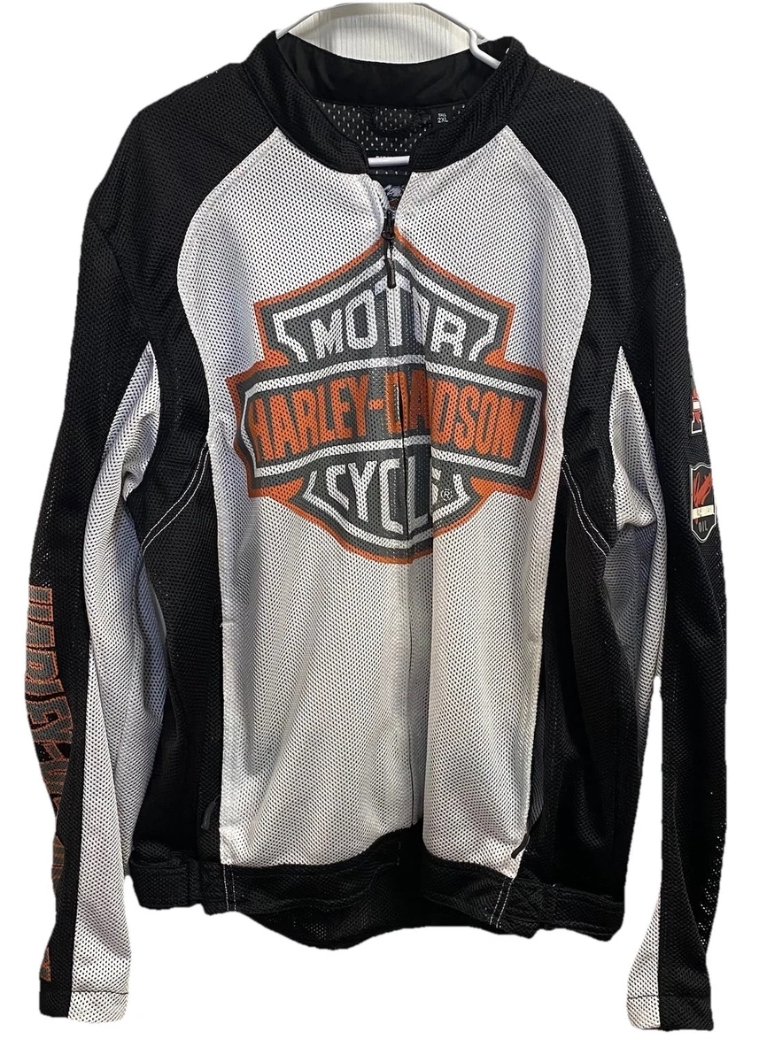 Harley Davidson Men's Summer Racing Mesh Vented Motorcycle Jacket
