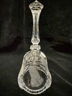 Vintage Crystal Dinner Bell Classic Cut 24% Lead Over Pbo Floral Design Taiwan — photo 2