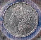 1879 O  Morgan Silver Dollar ANACS Graded AU 50.