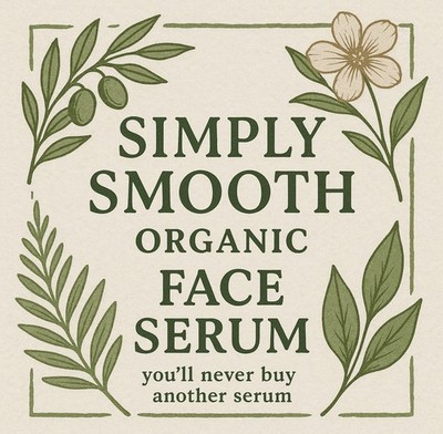 Advanced Organic Face Serum Hyaluronic acid, Vit E, Rosehip oil, 2 oz  (59 ml)