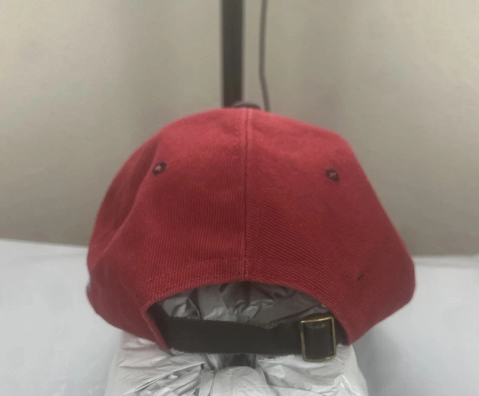 De colección Años 90 Nascar Racing Dale Earndthart Jr. Budweiser Cuero Correa Gorra Sombrero Foto 4 de 4