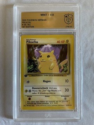 Pokémon Pikachu GSG 9 - Base Set - 1. Edition - Deutsch Vintage - 58/102