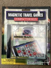 Bingo Traffic Signs Travel Sights Magnetic Travel Games By Excalibur New CD Case